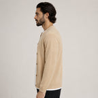 Button Wool Cardigan – Beige