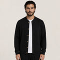 Button Wool Cardigan – Black