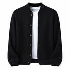 Button Wool Cardigan – Black
