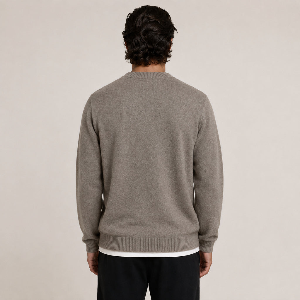 Button Wool Cardigan – Brown