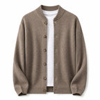 Button Wool Cardigan – Brown