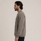 Button Wool Cardigan – Brown