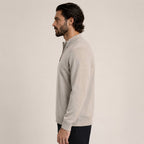 Quarter-Zip Wool Sweater – Beige - ELORO