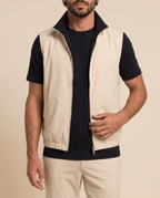 Reversible Motion Gilet — Black & Cream - ELOROGilet