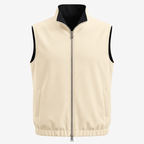 Reversible Motion Gilet — Black & Cream - ELOROGilet