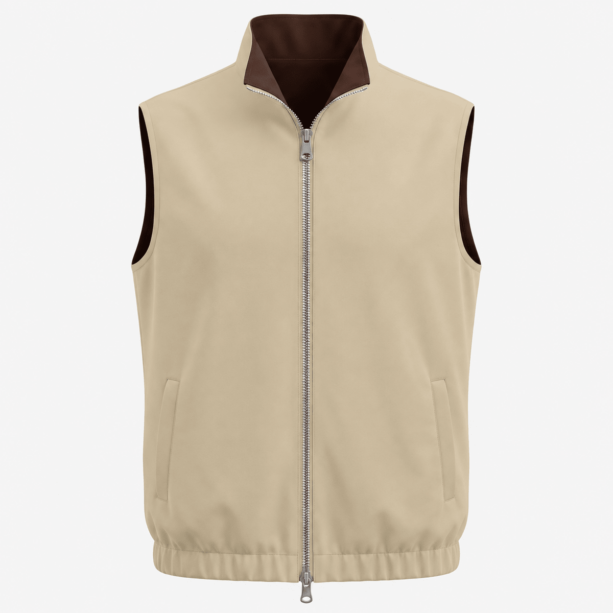 Reversible Motion Gilet — Brown & Warm Stone - ELOROGilet