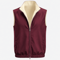 Reversible Motion Gilet — Burgundy & Cream - ELOROGilet