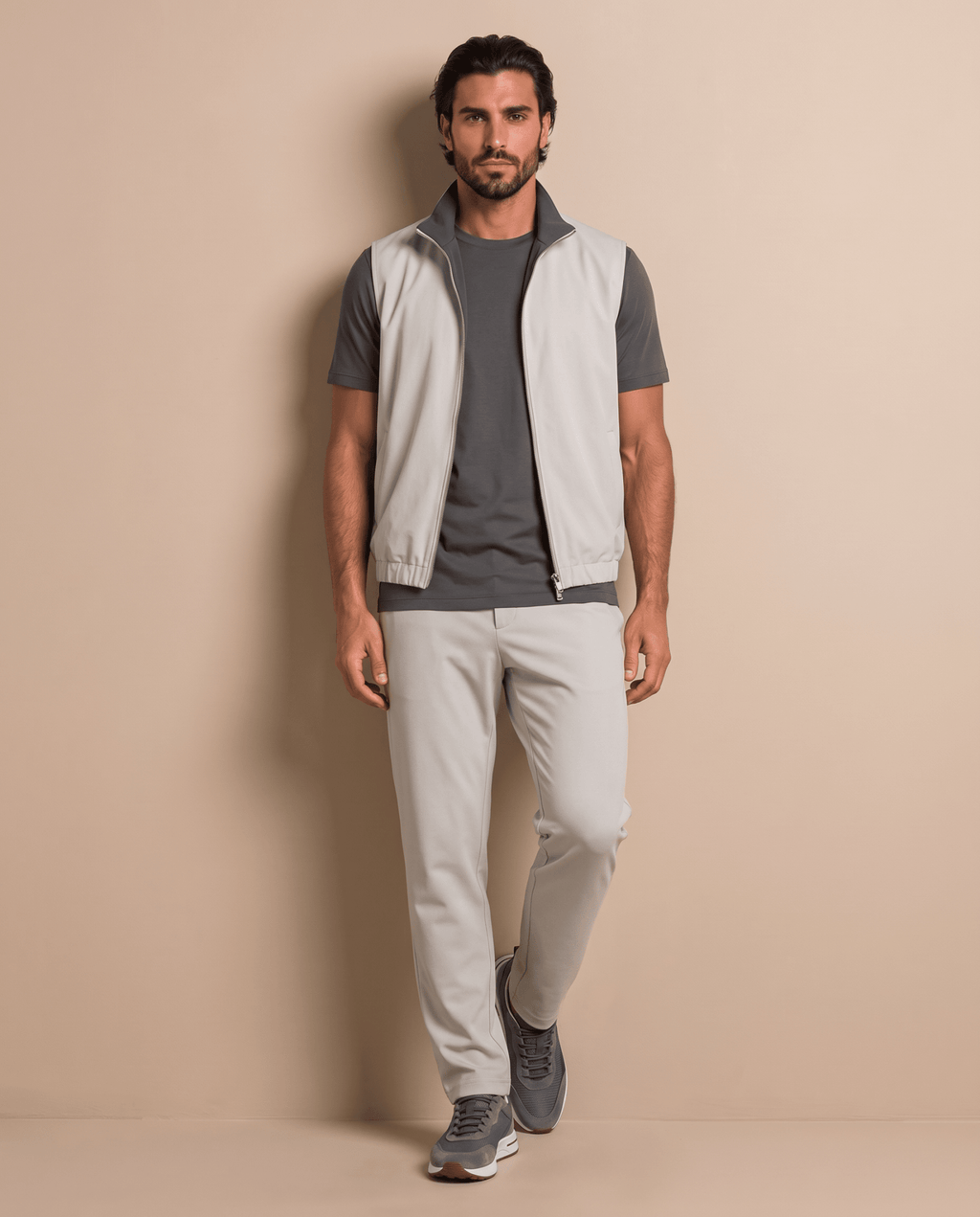 Reversible Motion Gilet — Dark Grey & Light Grey - ELOROGilet