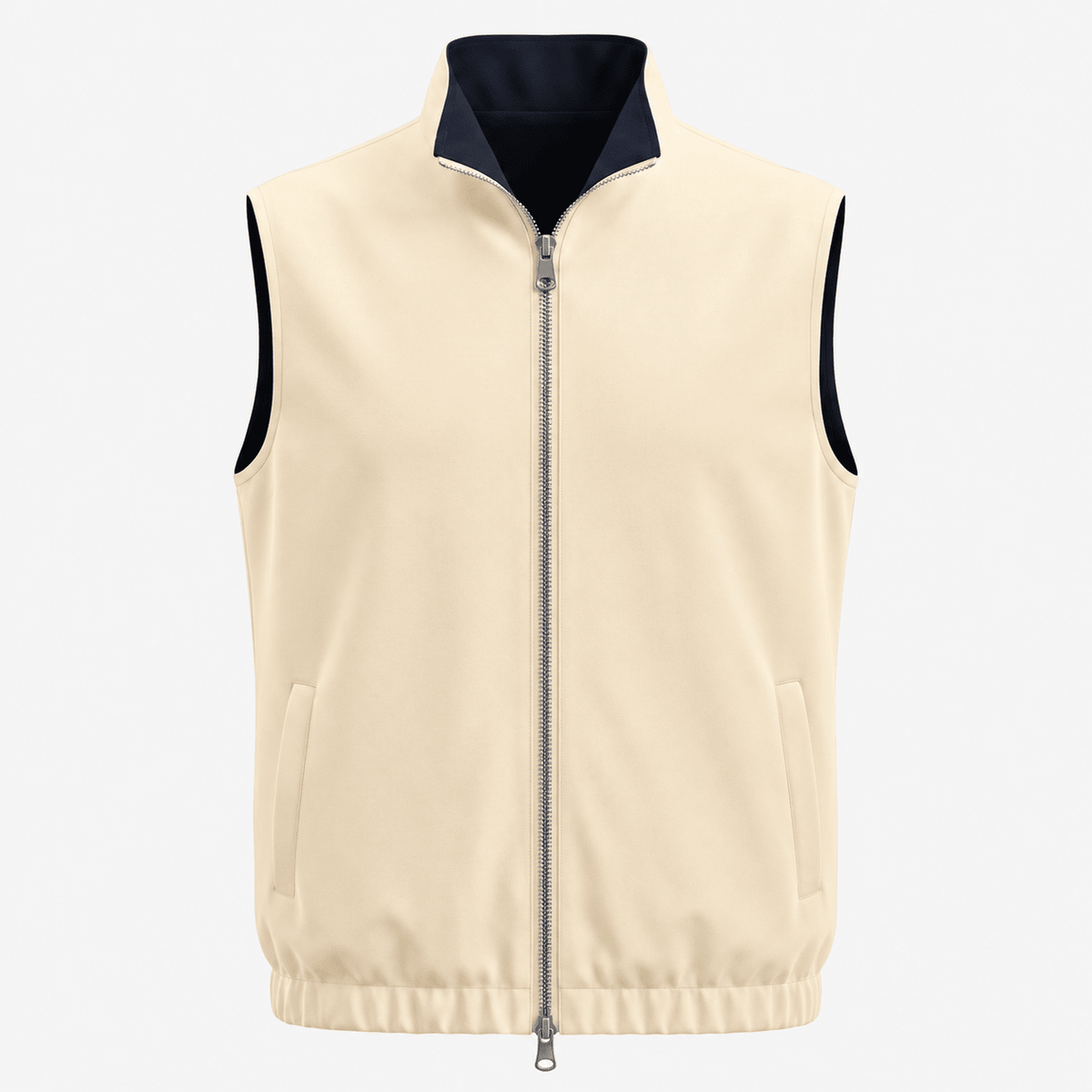 Reversible Motion Gilet — Navy & Cream - ELOROGilet