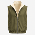 Reversible Motion Gilet — Olive & Cream - ELOROGilet