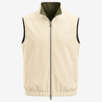 Reversible Motion Gilet — Olive & Cream - ELOROGilet