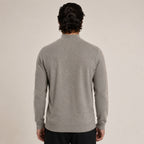 Textured Zip Wool Cardigan – Taupe - ELORO