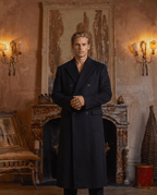 The Double-Breasted Wool Coat – Black - ELOROCoats