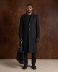 The Long Wool Coat – Black - ELOROCoats