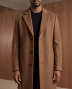 The Long Wool Coat – Brown - ELOROCoats