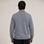 Zip Wool Cardigan – Grey - ELORO