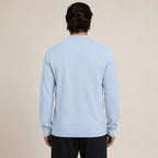 Zip Wool Cardigan – Light Blue - ELORO